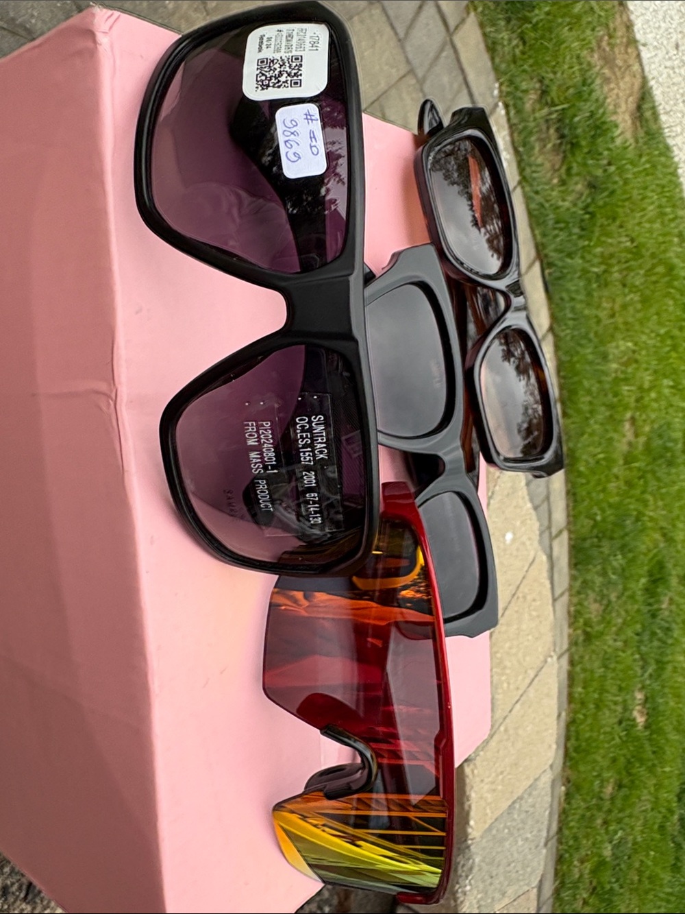 Mixed Lot Reebok Sunglasses - Black, Red/Yellow Mirror, Tortoiseshell